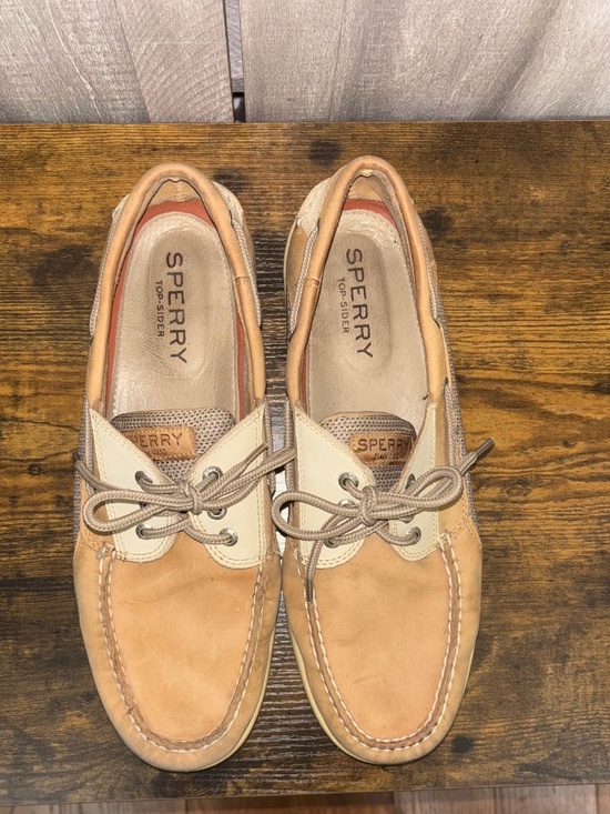 Sperry Other - Men's Sperry Billfish Boat Shoes Like New Tan Leather 12 XW